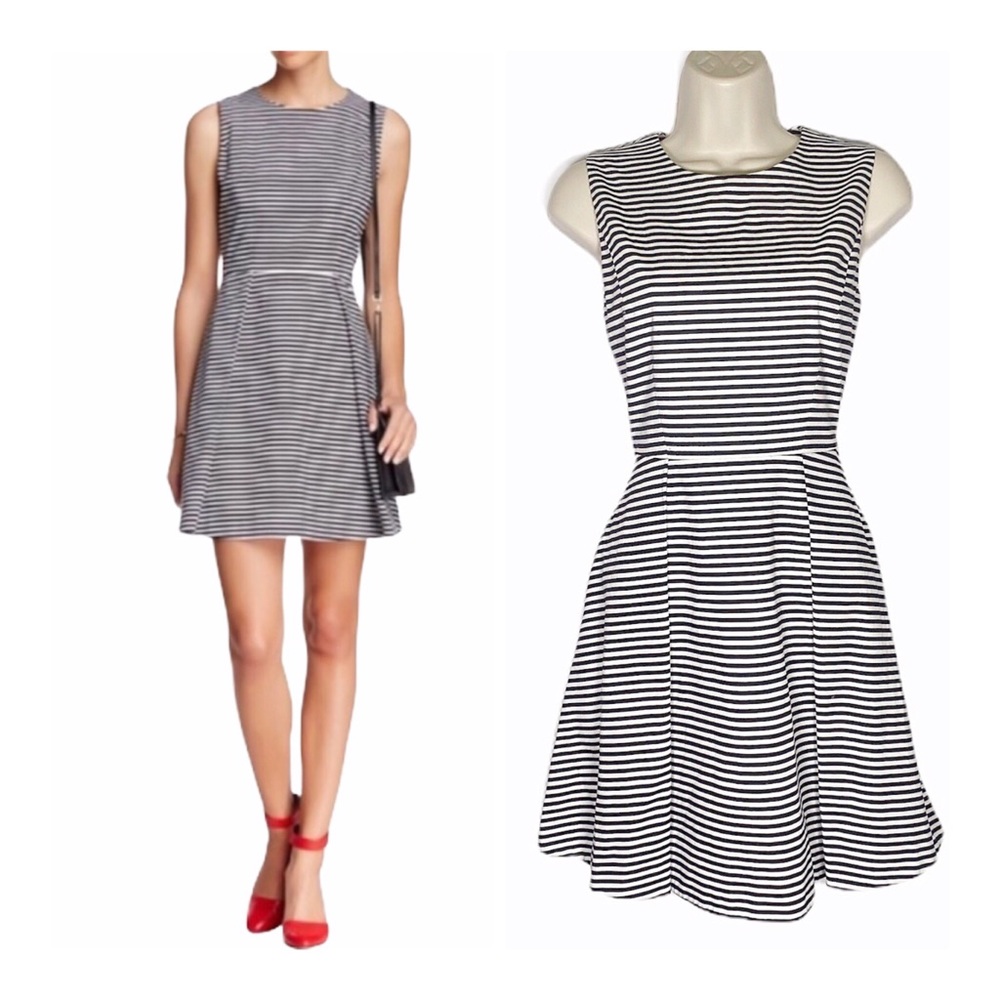 Kate Spade Saturday Striped Fit & Flare dress